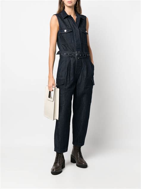 michael kors jumpsuit men|michael kors belted denim jumpsuit.